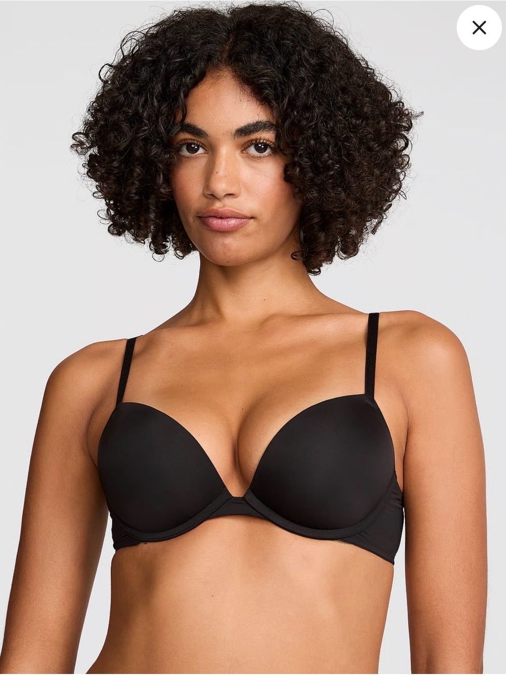 PINK Wear Everywhere Super Push Up Bra - Size 32C - Black